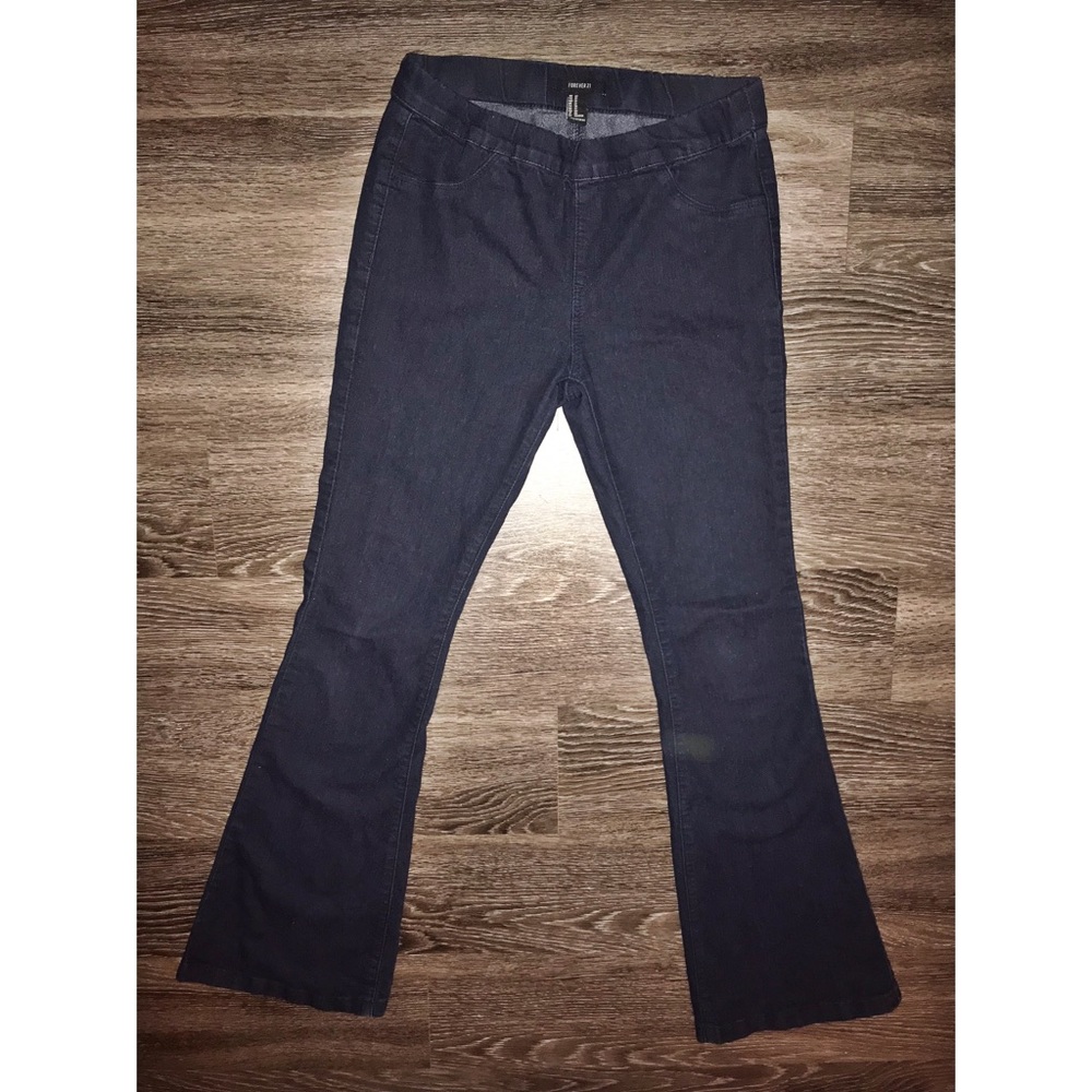 Stretch wide leg jegging